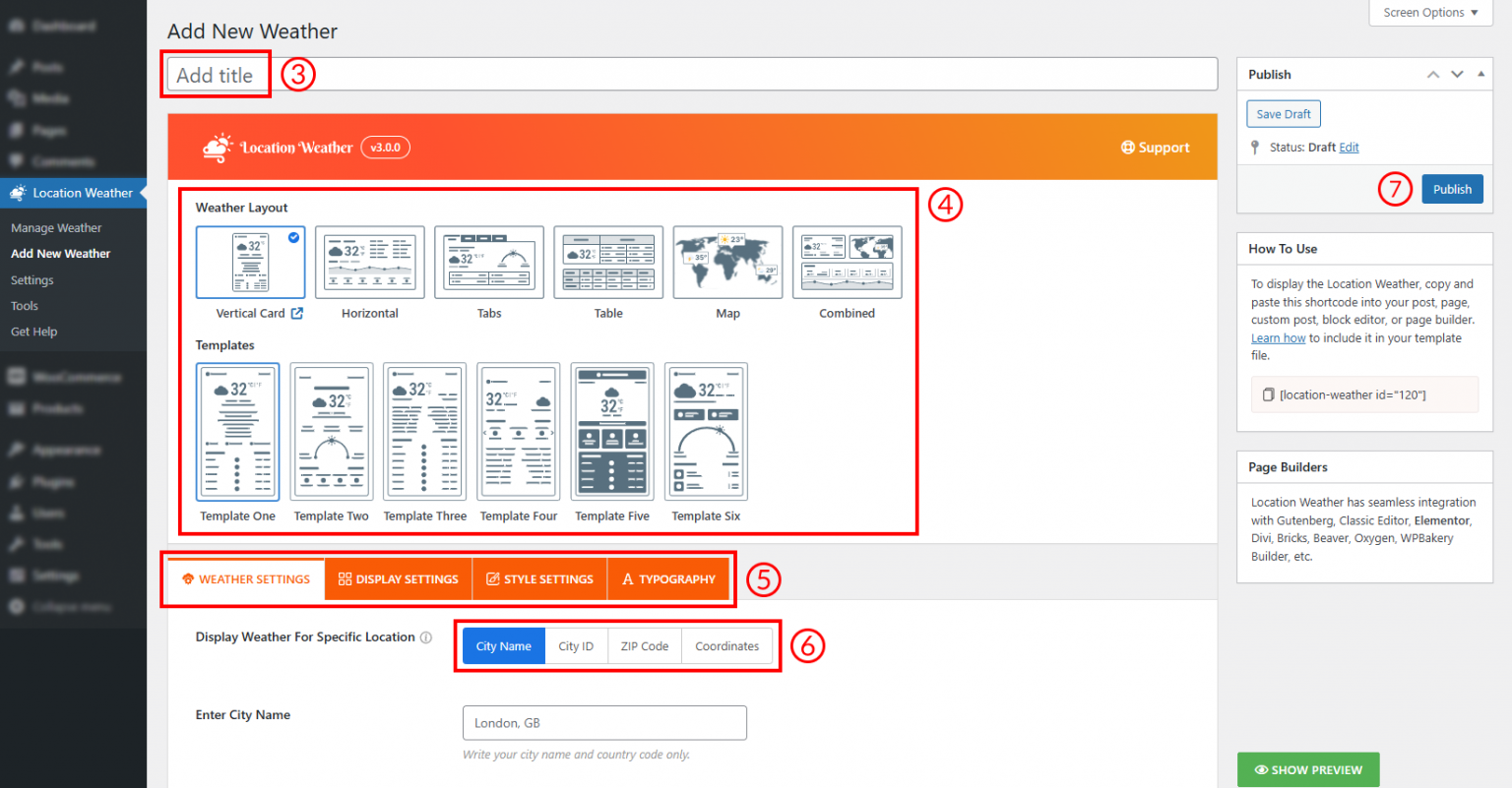 Quick Start Guide – Location Weather Docs