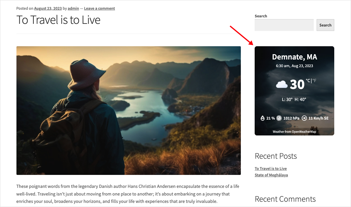 How to Display Weather Details from a Custom Field – Location Weather Docs
