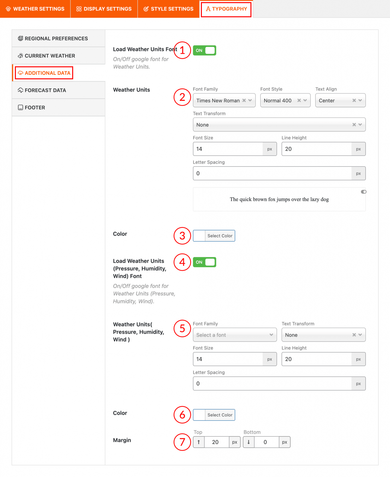 Additional Data – Location Weather Docs