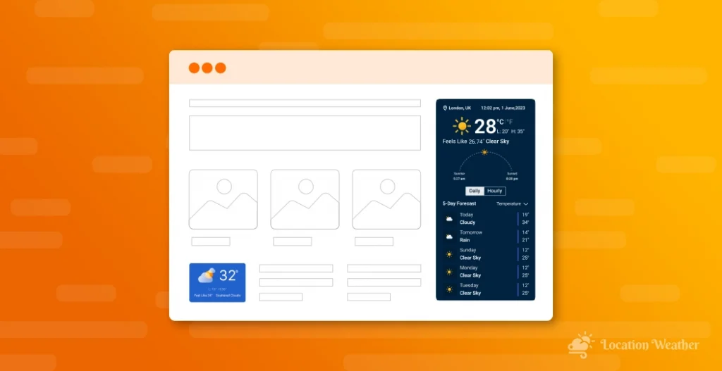 featured image for the blog How to Create a Weather Widget For WordPress Website