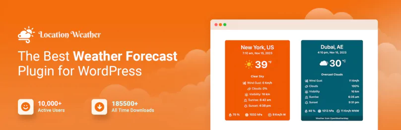 The best WordPress weather forecast plugin