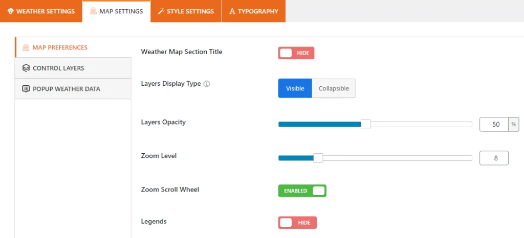 weather map design