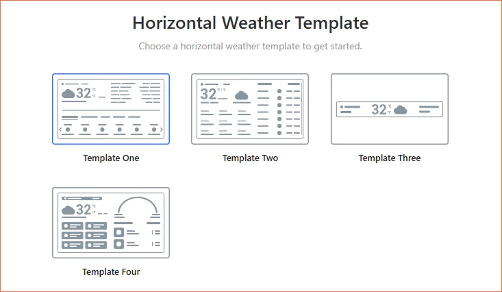 vertical weather templates