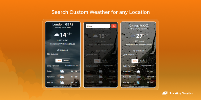 How to Search Custom Location Weather Forecasts in WordPress
