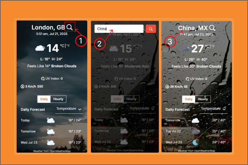 How Check and Search Custom Weather Forecast for any Location