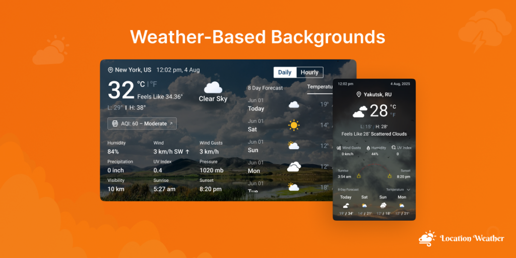 How to Add Weather Forcasting Based Backgrounds ( Image & Video) using Location Weather Plugin