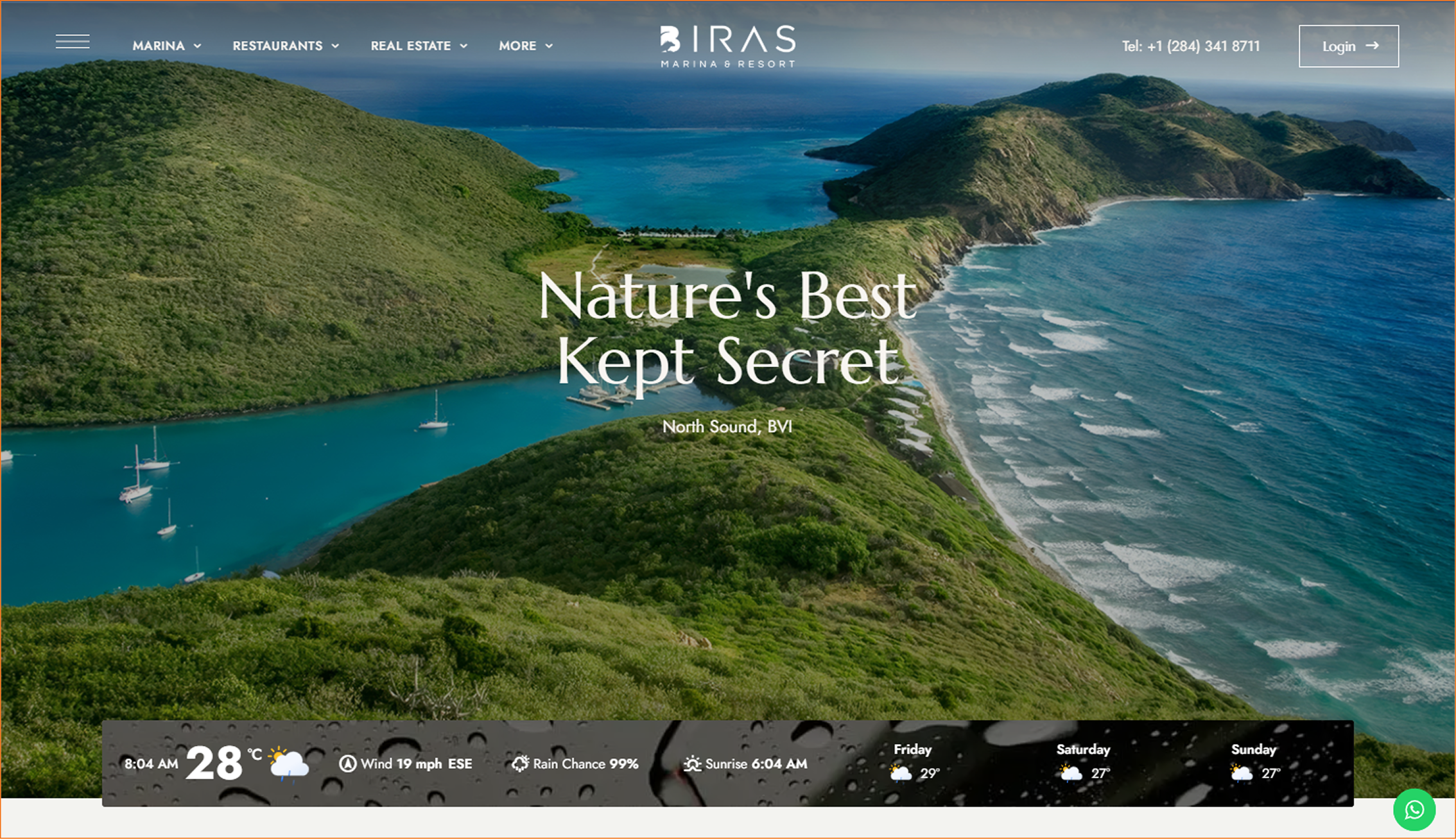 Example of Weather Forecasting in WordPress
