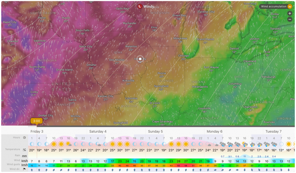 How to display weather forecast from Windy Map