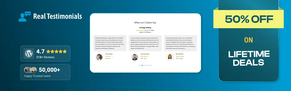 Real Testimonials โ Customer Review Management Plugin