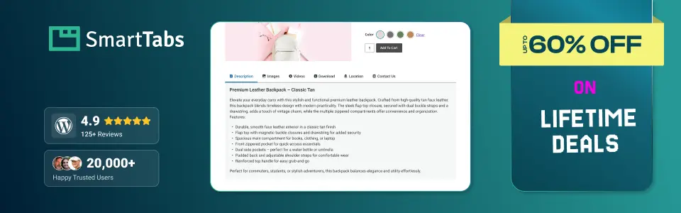 Smart Tabs – Custom Product Tab for WooCommerce