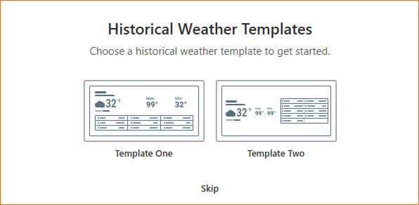 Historical weather data 
