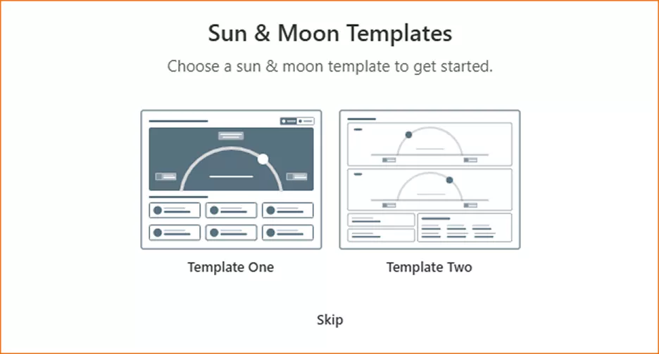 Sun & moon templates 
