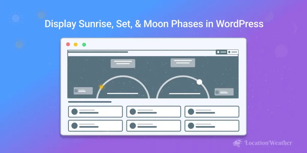 How to Display Sun Moon Times Data in WordPress