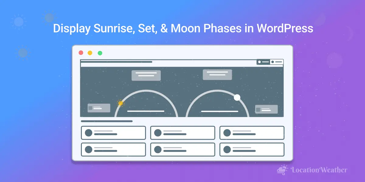 How to Display Sun & Moon Times (Astronomical Data) in WordPress