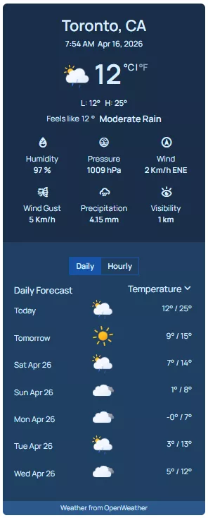 vertical weather widget example 