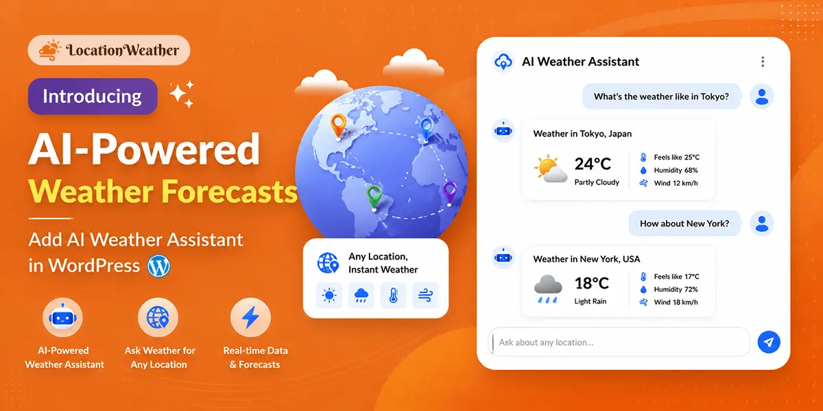 Introducing AI-Powered Weather Forecasts: Add Weather AI Assistant in WordPress